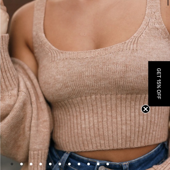 Petal & Pup Camel Knit Sweater. Worn once just missed the return timeframe - Picture 1 of 4
